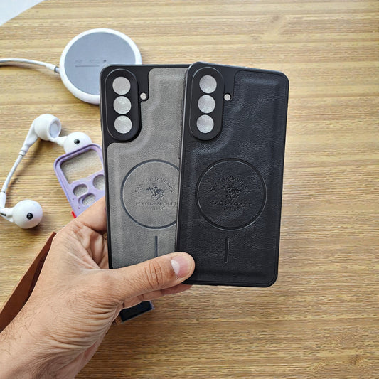 (Pack of 2)Samsung A57 5g Soft Polo MagSafe Design Slim Back Case - Combo 1