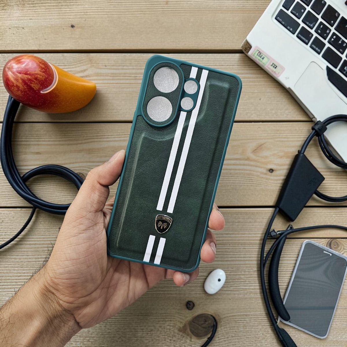 Vivo V60/T4 Pro 5g Premium Car Logo Leather Back Case Pouch - pattern 5