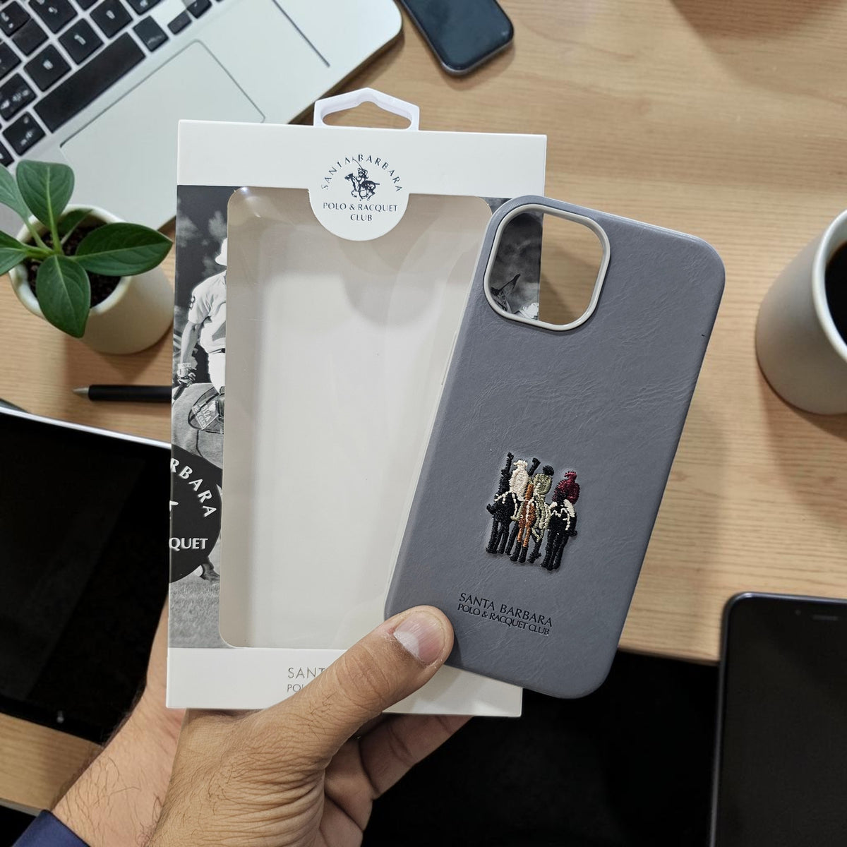 Apple iPhone 15 Premium Us Polo Santa Barbara Justin Seris - Grey