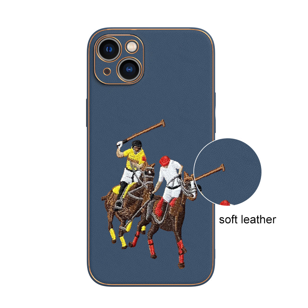 Apple iPhone 14 Plus Premium Embroidery Leather case - Pattern 2