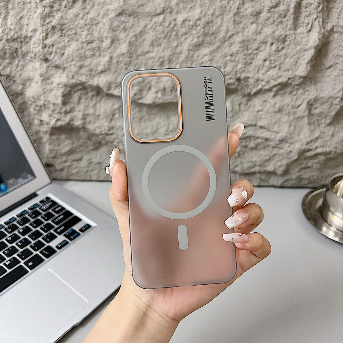 OPPO Reno 14 Pro 5G Premium Magnetic Frosted Ultra Slim Back Case - Frosted Grey