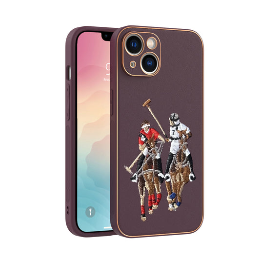 Apple iPhone 14 Premium Embroidery Leather case - Pattern 2