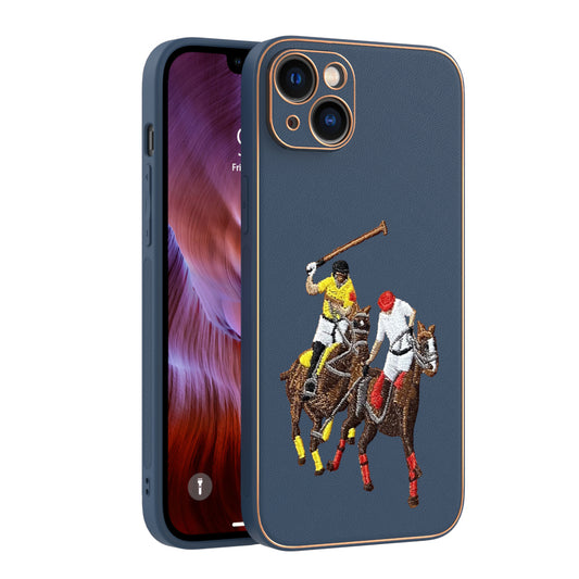 Apple iPhone 14 Plus Premium Embroidery Leather case - Pattern 2