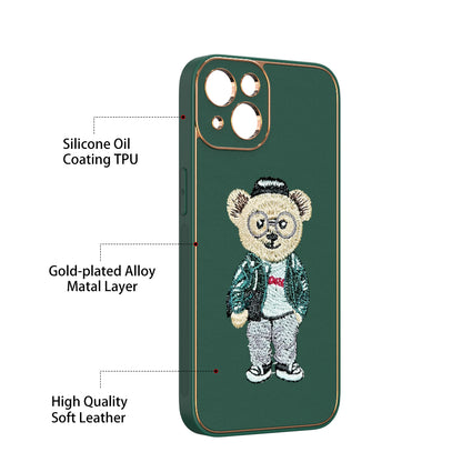 Apple iPhone 13 Premium Embroidery Leather case - Pattern 5