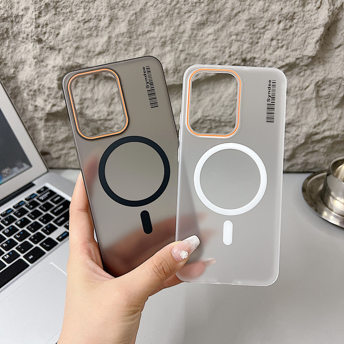 Oppo Reno 13 Pro 5G Premium Magnetic Frosted Ultra Slim Back Case - White