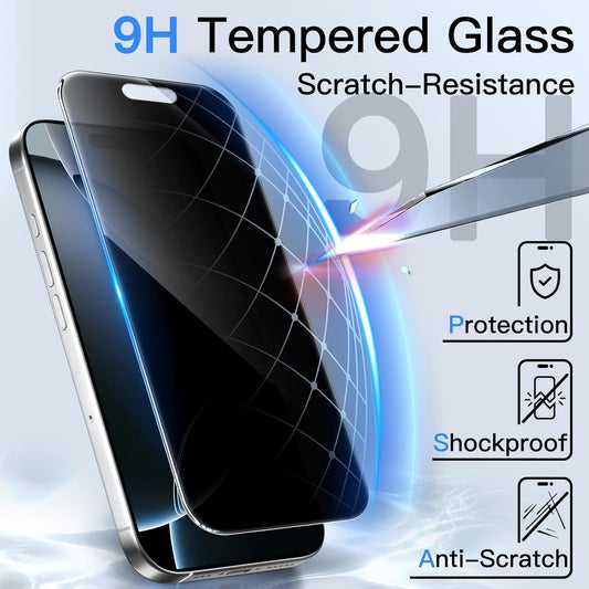 Apple iPhone 17 Pro Max 5g Anti-Spy 360 Privacy Tempered Glass