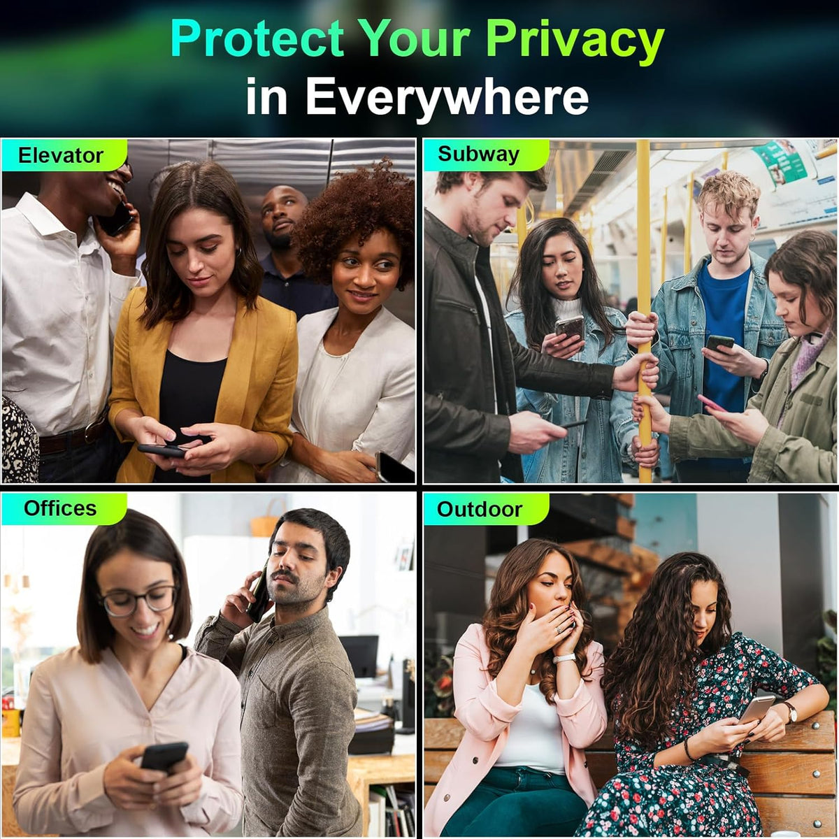 Apple iPhone 16 Pro Max 5g Anti-Spy 360 Privacy Tempered Glass