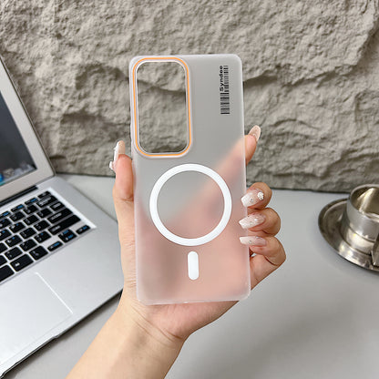 Vivo V30/V30 Pro 5G Premium Magnetic Frosted Ultra Slim Back Case - White