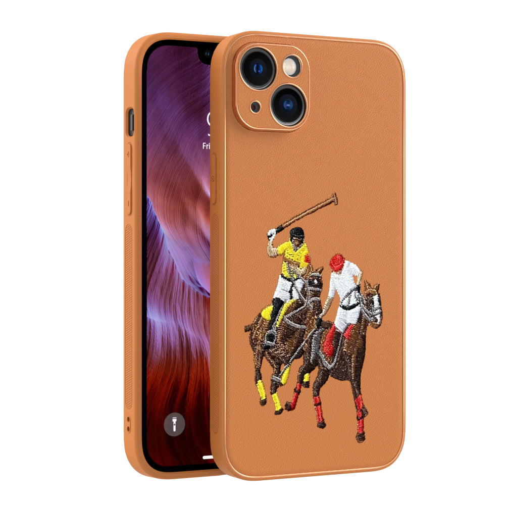 Apple iPhone 14 Plus Premium Embroidery Leather case - Pattern 3