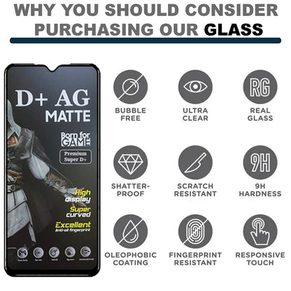 (Pack Of 2)Poco F6 5g Gaming Special D+ AG Matte Tempered Glass Anti Fingerprint