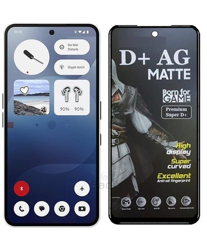 Nothing Phone 3A Pro 5g Gaming Special D+ AG Matte Tempered Glass Anti Fingerprint