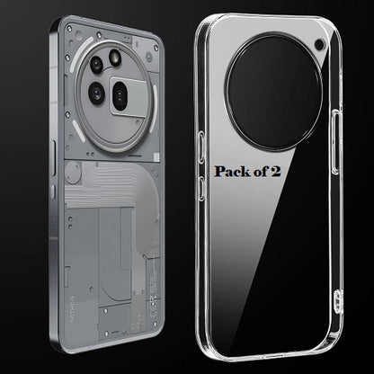 (Pack Of 2)Nothing Phone 3A Pro 5g Anti-Yellow Crystal Clear Hard Back Case Cover