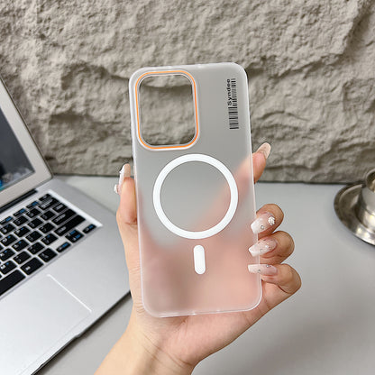 Oppo Reno 14 5G Premium Magnetic Frosted Ultra Slim Back Case - Frosted White