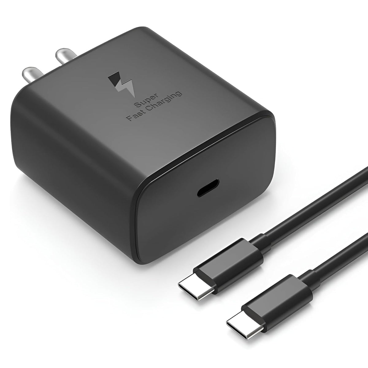 45W Super Fast USB C Charger With Cable For Samsung S series,M series,A series