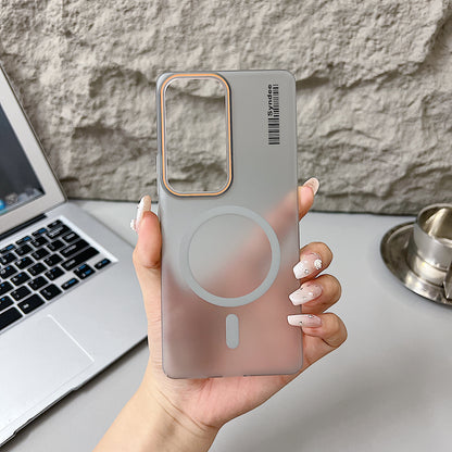 Vivo V30/V30 Pro 5G Premium Magnetic Frosted Ultra Slim Back Case - Grey