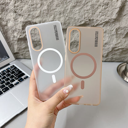 OnePlus Nord CE 4 Lite 5G Premium Magnetic Frosted Ultra Slim Back Case - White