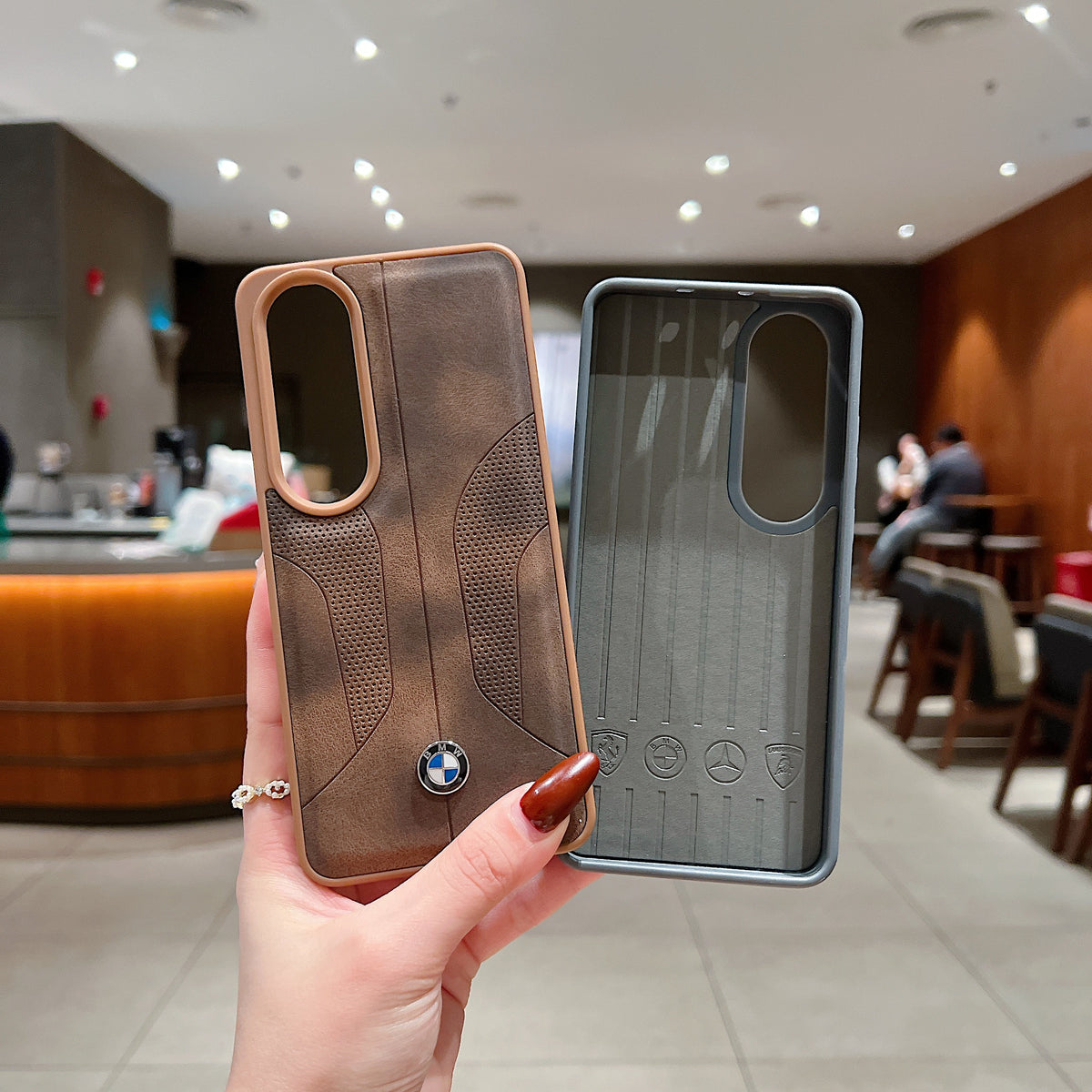 OnePlus Nord CE 4 5g Luxury Branded Car Logo Leather Designer Case -BMW 2