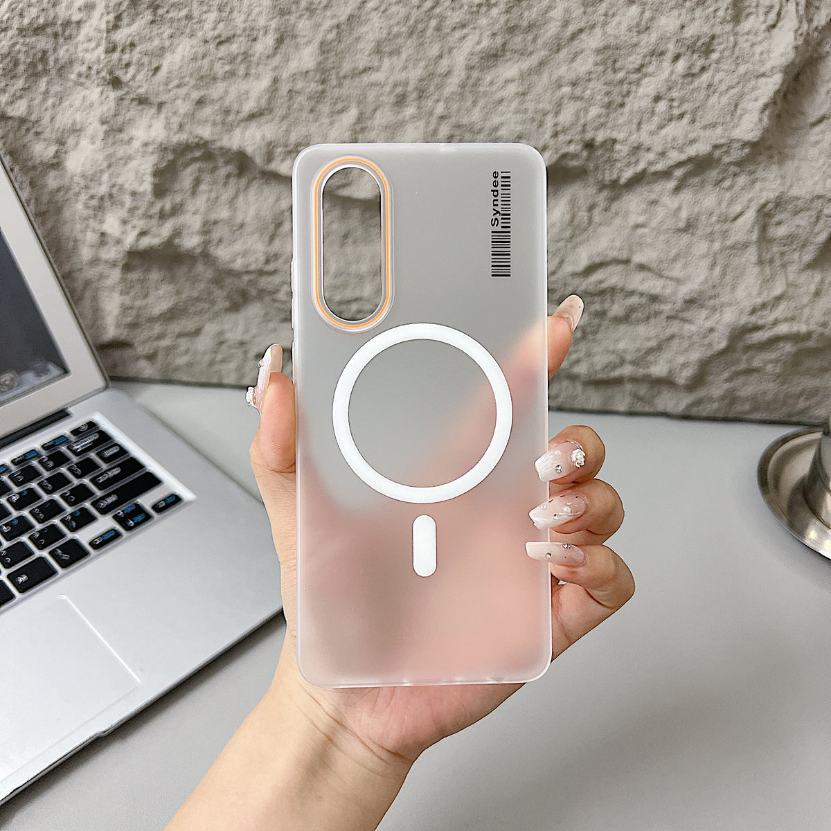 OnePlus Nord CE 4 Lite 5G Premium Magnetic Frosted Ultra Slim Back Case - White
