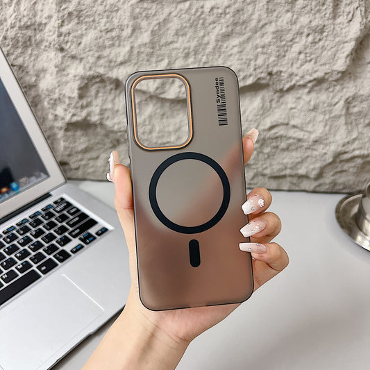 Oppo Reno 14 5G Premium Magnetic Frosted Ultra Slim Back Case - Frosted Black