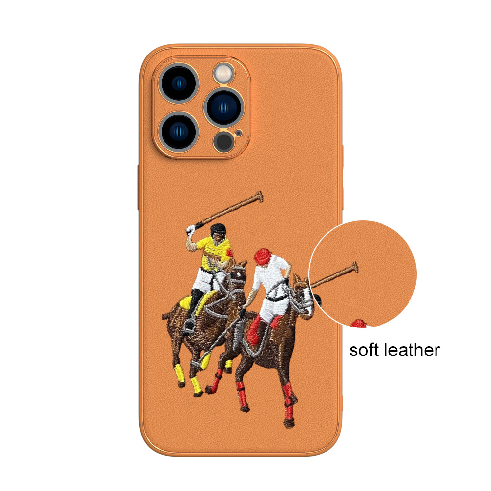 Apple iPhone 14 Pro Max Premium Embroidery Leather case - Pattern 2