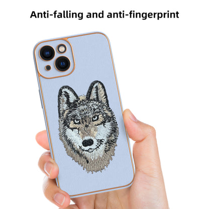 Apple iPhone 13 Premium Embroidery Leather case - Pattern 2