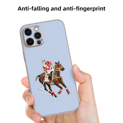 Apple iPhone 12 Pro Max Premium Embroidery Leather case - Pattern 2