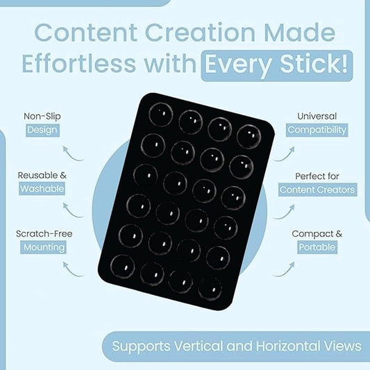 Suction Phone Case Grip for Mobile Phone Silicone Adhesive Sticker Strong Gripper