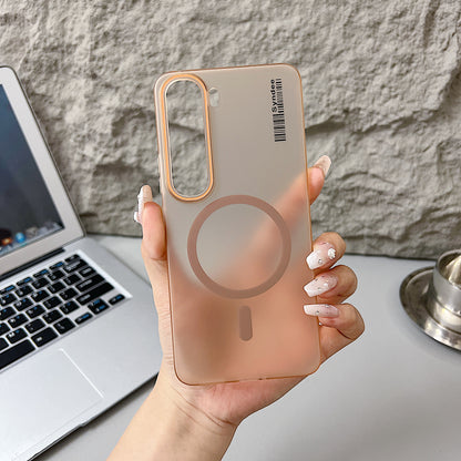 Vivo Y300 5G Premium Magnetic Frosted Ultra Slim Back Case - Desert Gold