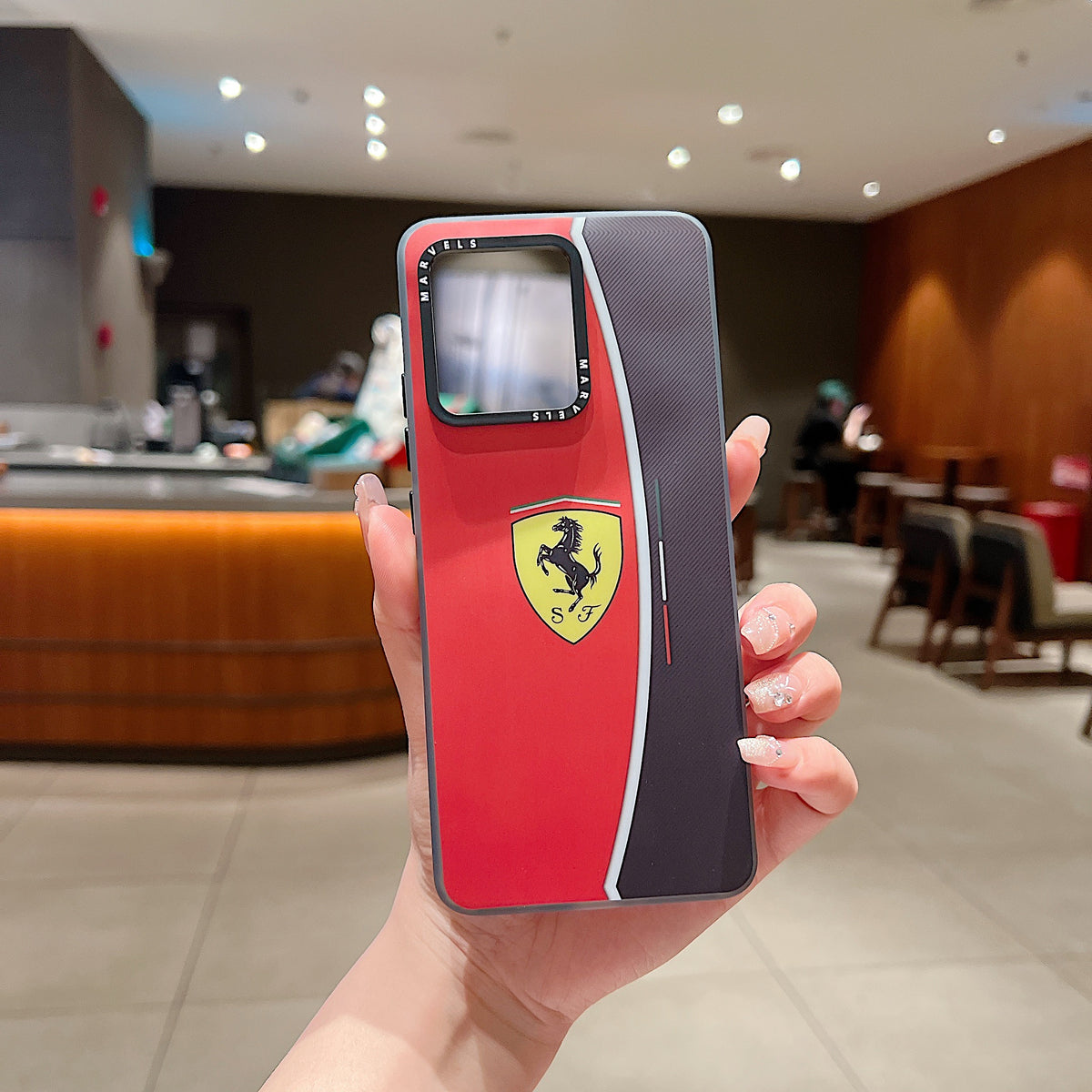Motorola Moto EDGE 50 Pro 5G Premium Ferrari IMD Printed Back Case -Ferrari 2