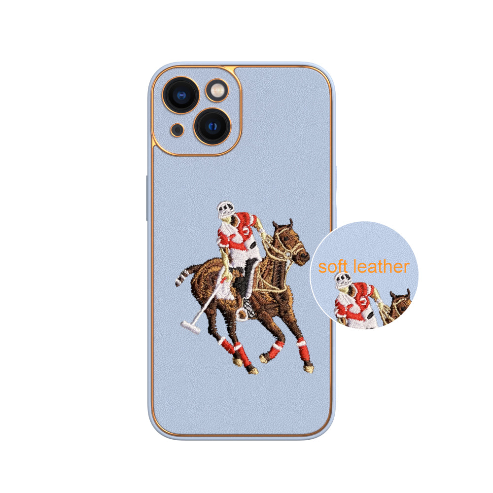Apple iPhone 13 Premium Embroidery Leather case - Pattern 3
