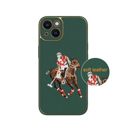 Apple iPhone 13 Premium Embroidery Leather case - Pattern 7
