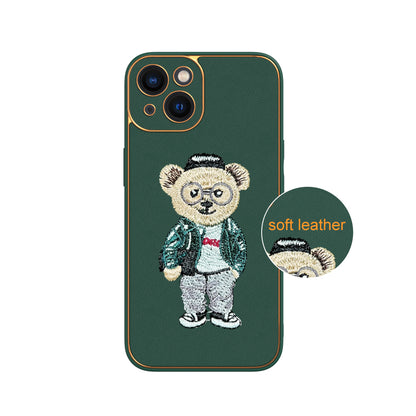 Apple iPhone 13 Premium Embroidery Leather case - Pattern 5