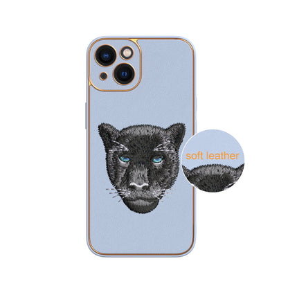 Apple iPhone 13 Premium Embroidery Leather case - Pattern 4