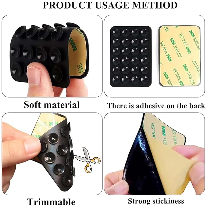 Suction Phone Case Grip for Mobile Phone Silicone Adhesive Sticker Strong Gripper