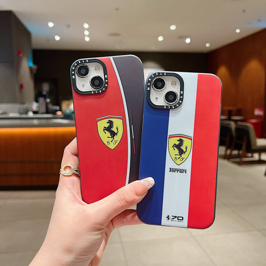 Apple iPhone Premium Ferrari IMD Printed Back Case - Ferrari 2
