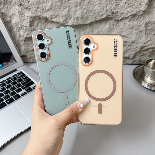 Samsung A17 5G Premium Magnetic Frosted Ultra Slim Back Case - Grey