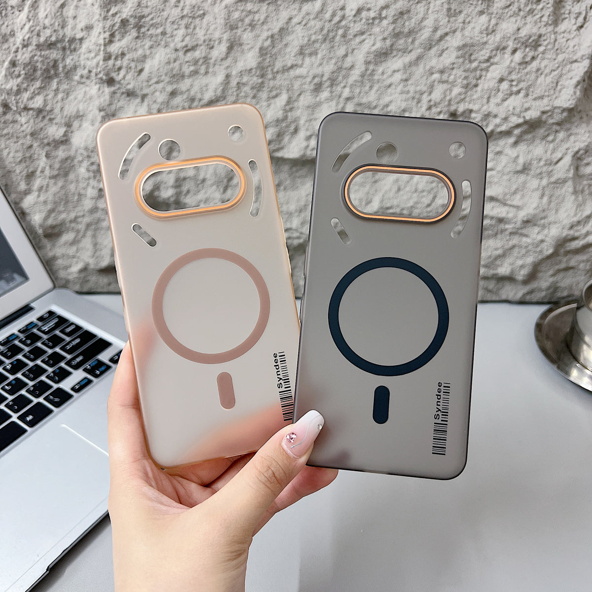 Nothing Phone 3A 5G Premium Magnetic Frosted Ultra Slim Back Case - Desert Gold