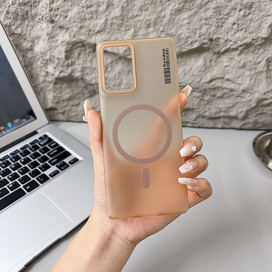 Motorola Moto EDGE 50 Fusion / G96 5G Premium Magnetic Frosted Ultra Slim Back Case - Desert Gold