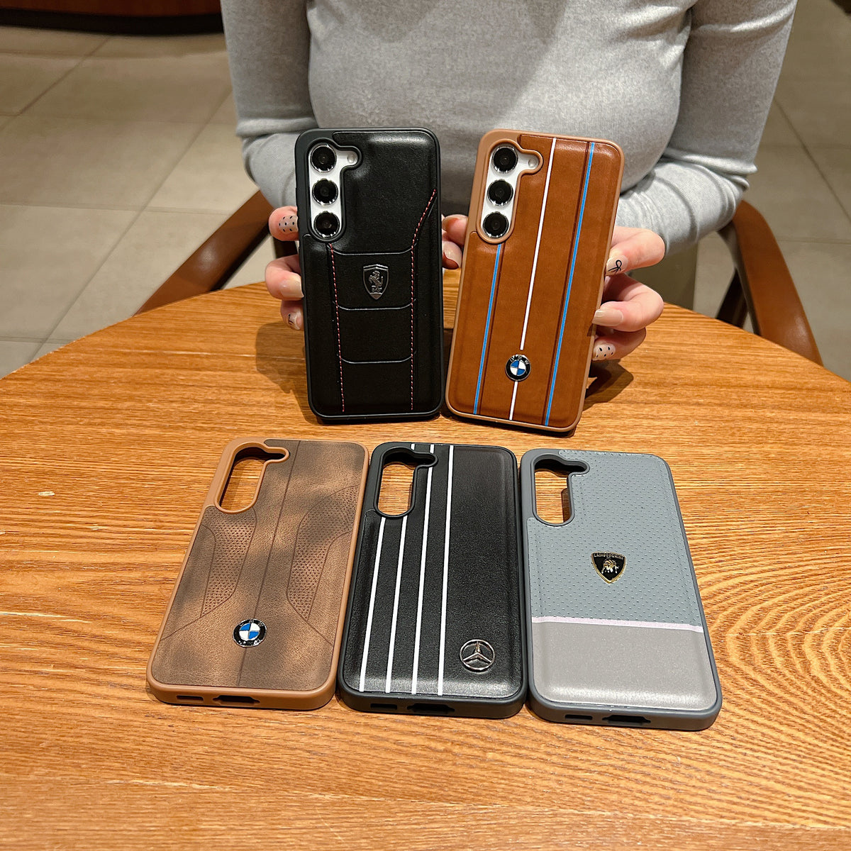 Samsung S23 5g Luxury Branded Car Logo Leather Designer Case - BMW 2