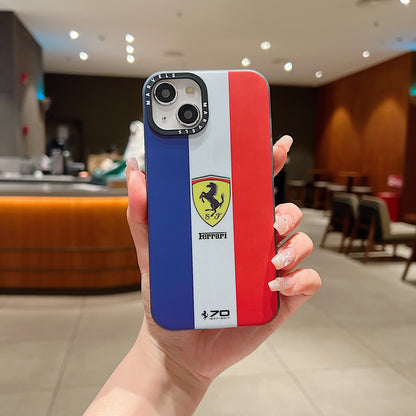 Apple iPhone Premium Ferrari IMD Printed Back Case - Ferrari 1