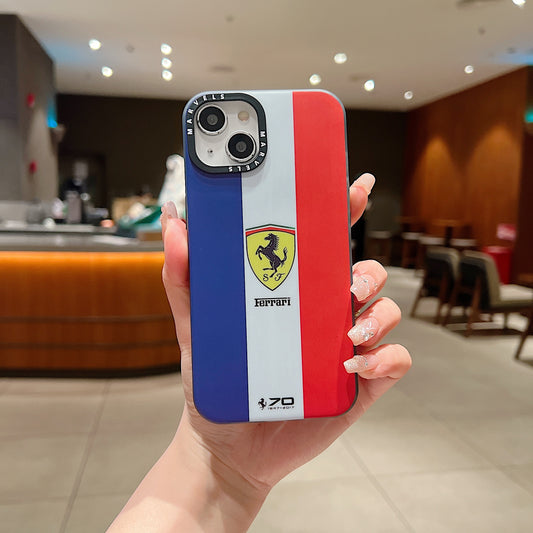 Apple iPhone Premium Ferrari IMD Printed Back Case - Ferrari 1