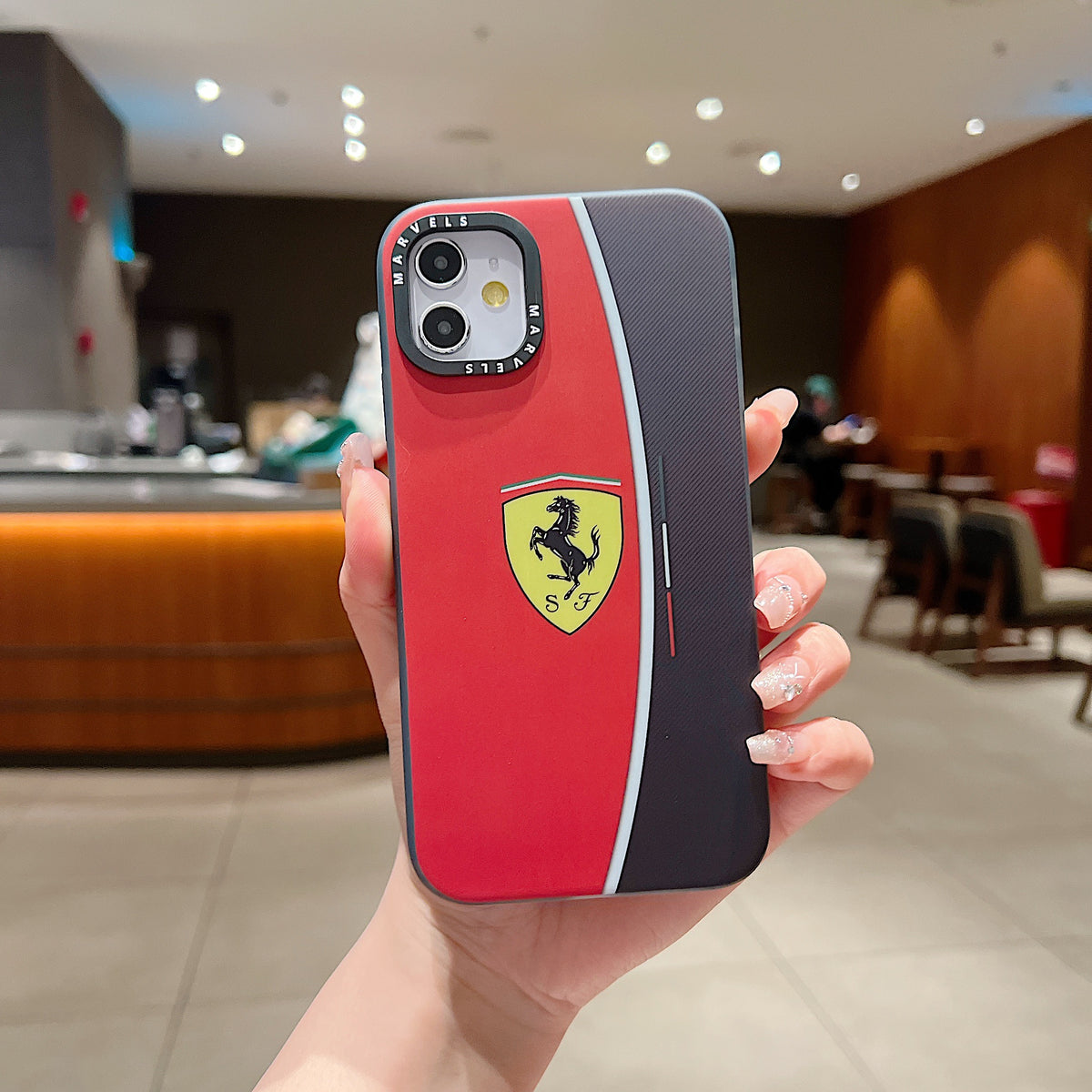 Apple iPhone 11 Premium Ferrari IMD Printed Back Case - Ferrari 2