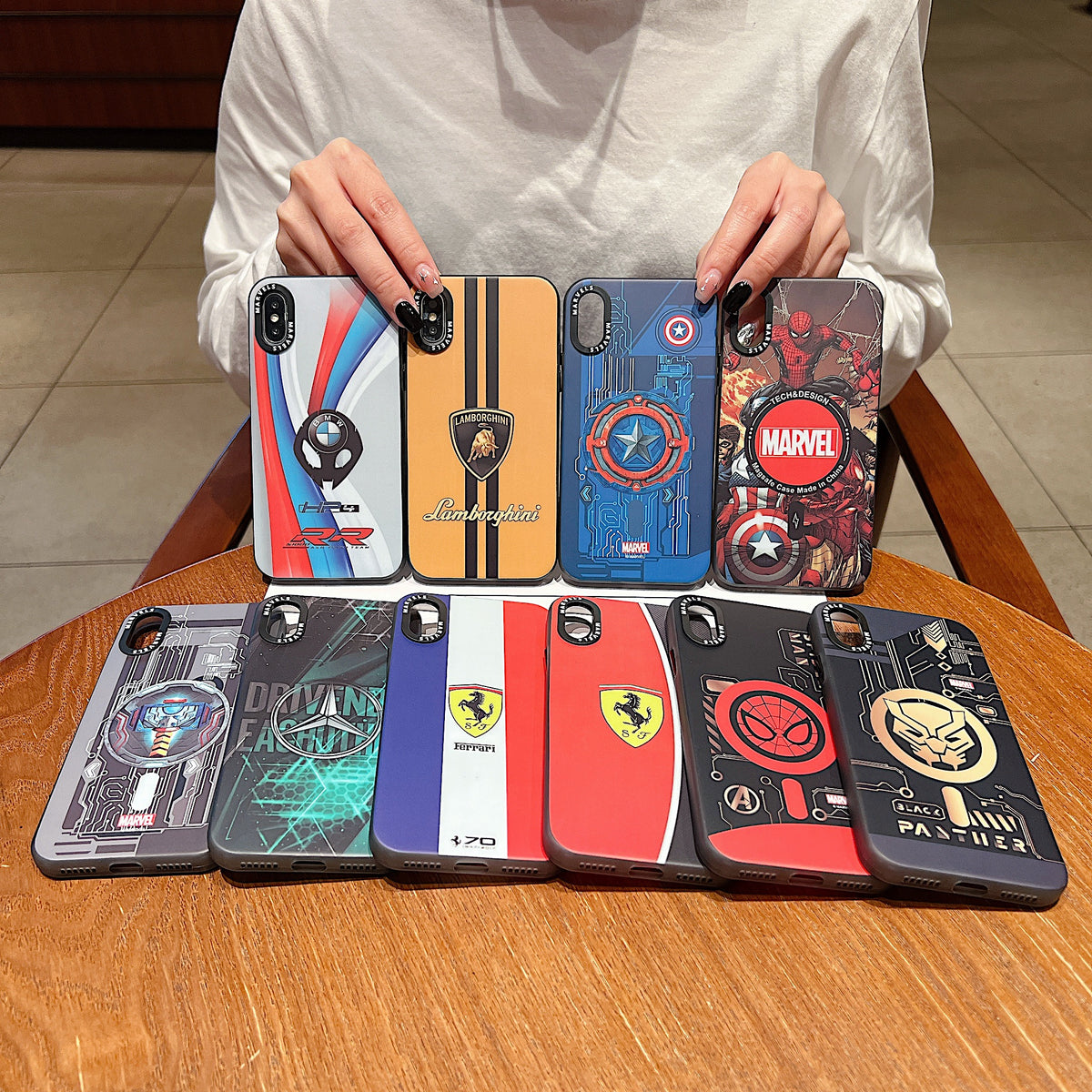 Apple iPhone X/Xs Premium Ferrari IMD Printed Back Case - Ferrari 1
