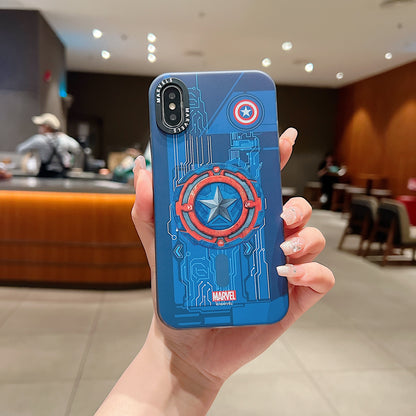 Apple iPhone X/Xs Premium Captain America IMD Printed Back Case - Captain America