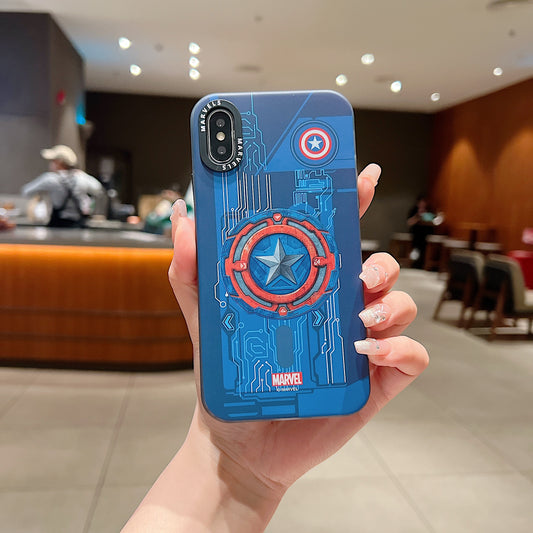 Apple iPhone X/Xs Premium Captain America IMD Printed Back Case - Captain America
