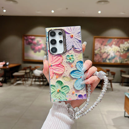 Samsung S23 Ultra 5G 3D Hot Trending Charms Rhinestone Flowers case - Pattern 5