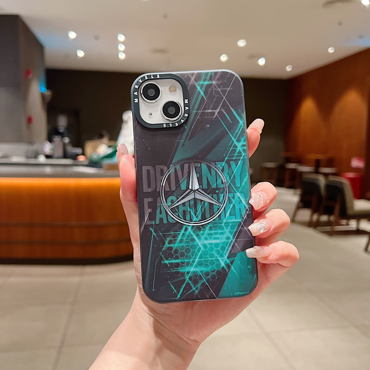 Apple iPhone Premium Mercedes IMD Printed Back Case - Mercedes