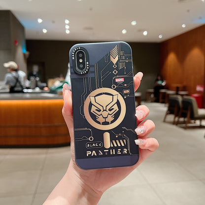 Apple iPhone X/Xs Premium Black Panther IMD Printed Back Case - Black Panther