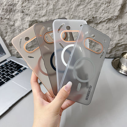 Nothing Phone 3A 5G Premium Magnetic Frosted Ultra Slim Back Case - White