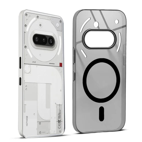 Nothing Phone 3A 5g Crystal Clear Anti-Yellowing Wireless Charging Support Case - Crystal Black